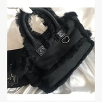 シャネル CHANEL ムートン ×ファー　トートバッグ