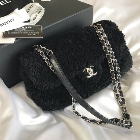 シャネル CHANEL ミックスファイバー　フラップバッグ