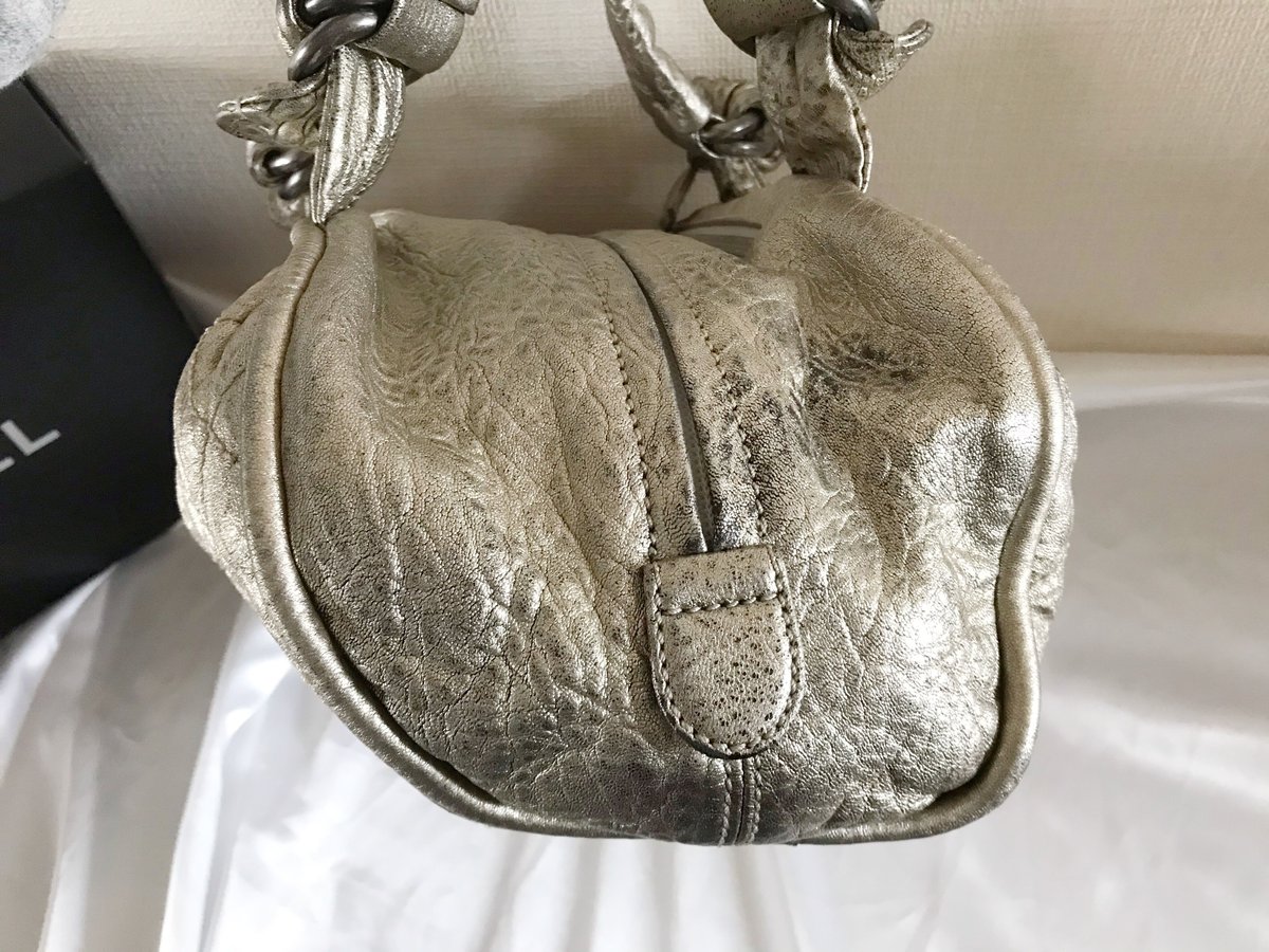 シャネル CHANEL ワイルドステッチ ヴィンテージ 加工レザー 