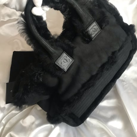 シャネル CHANEL ムートン ×ファー　トートバッグ