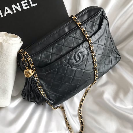シャネル CHANEL フリンジ  チェーンショルダーバッグ