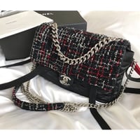 シャネル CHANEL ツイード　2way チェーンショルダーバッグ