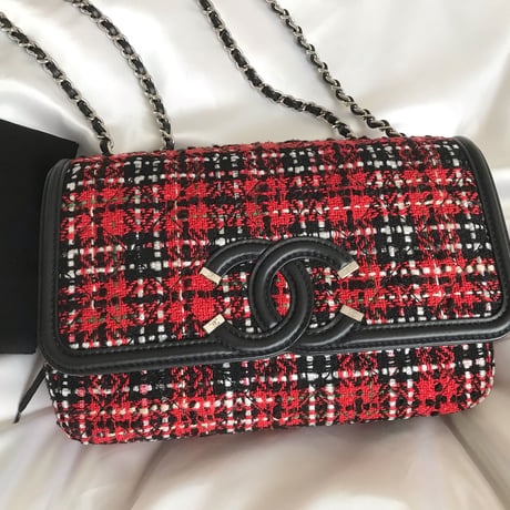シャネル CHANEL フィリグリー　ツイード　バッグ