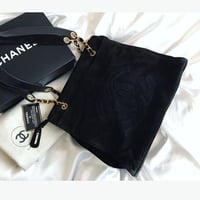 シャネル CHANEL デカココ スエードトートバッグ