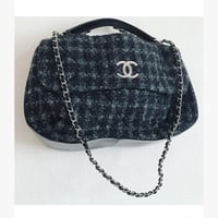 シャネル CHANEL ツイード　チェーンショルダーバッグ