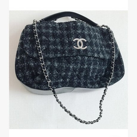 シャネル CHANEL ツイード　チェーンショルダーバッグ