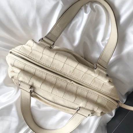 シャネル CHANEL チョコバー　ヴィンテージ レザー　ハンドバッグ