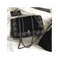 シャネル CHANEL ツイード　チェーンショルダーバッグ