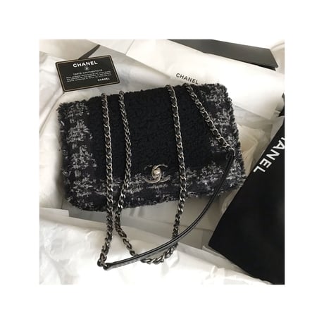 シャネル CHANEL ツイード　チェーンショルダーバッグ