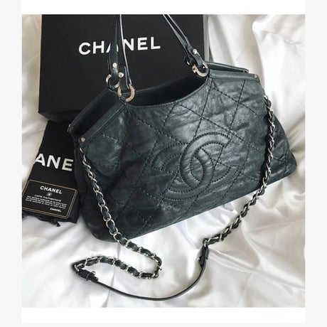 シャネル CHANEL スパークルレザー　2way ショルダーバッグ