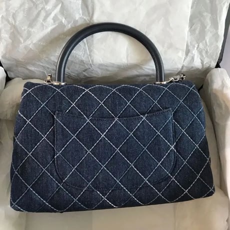 シャネル CHANEL デニムマトラッセ  ココハンドル　2wayバッグ