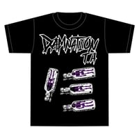 DAMNATON T.A “skull bottle”Tシャツ