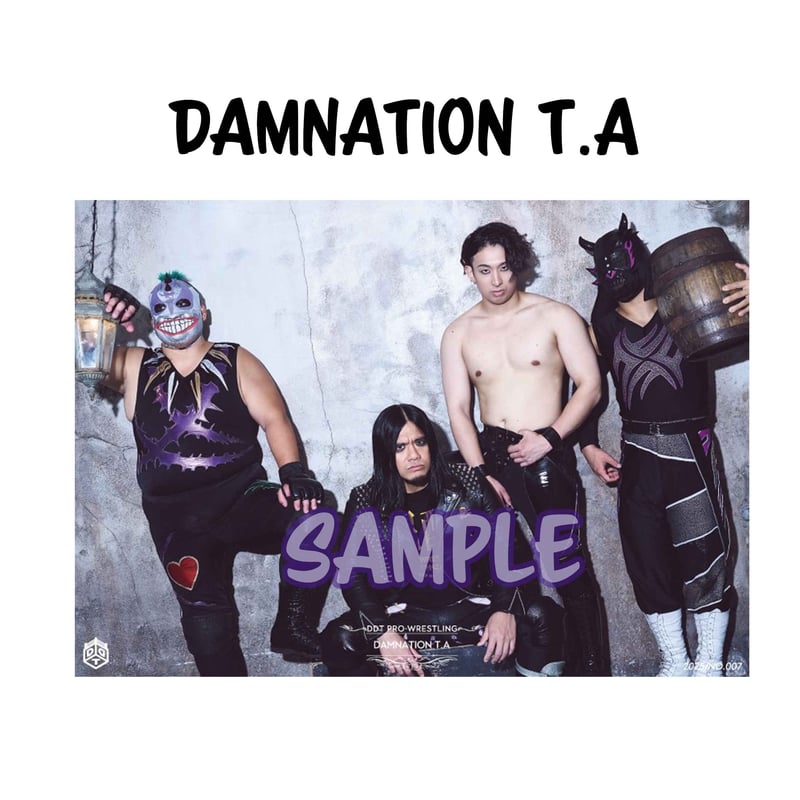 DDTプロレス DAMNATION T.Aポートレート② 特別販売】ポートレート DAMNATION T.A サインのみ | DDT ONLINE S
