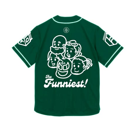 一面対抗戦PART2ササダンゴ軍応援”Funniest!”ベースボールシャツ