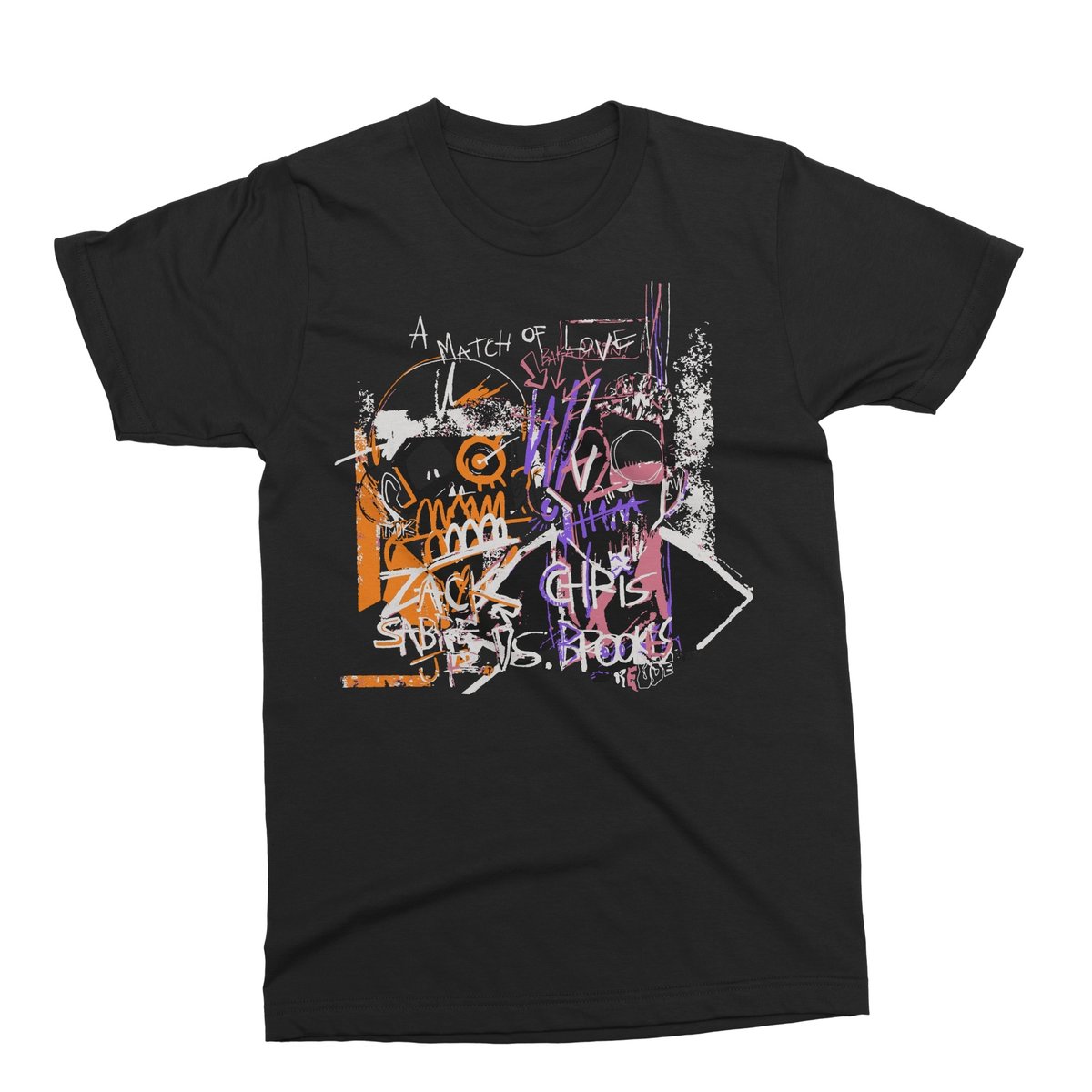 クリス×ザック“A MATCH OF LOVE”Tシャツ | DDT ONLINE STORE