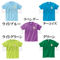 Tシャツワンポイント寒色系５色【2742nao】