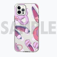 iPhone ProMax / Plus各種ケース（ハードケース・クリア）/ ピンク【MOO】
