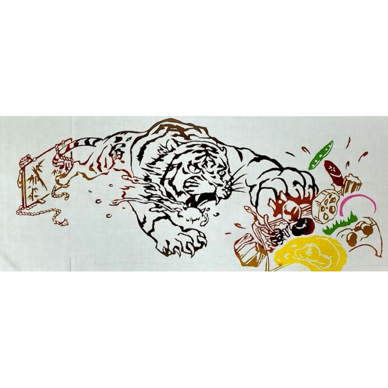 手ぬぐい「干支手ぬぐい 寅」 | 日本橋弁松総本店公式グッズストア