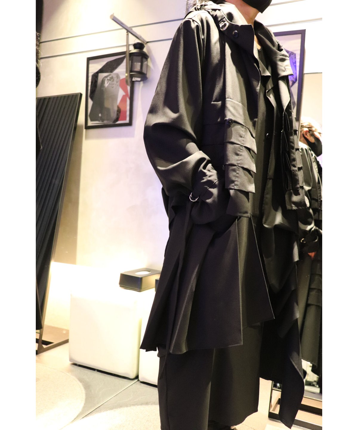 YASUYUKI ISHI ヤスユキイシイ 2023AW 273502 タックドレープフードロ