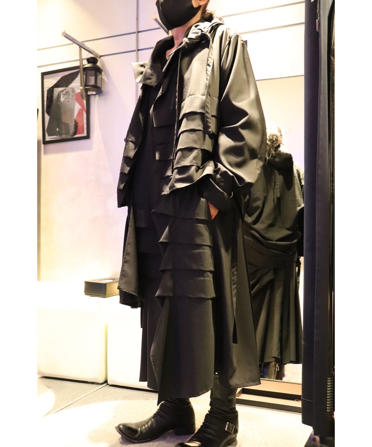 YASUYUKI ISHI ヤスユキイシイ 2023AW 273502 タックドレープフードロ