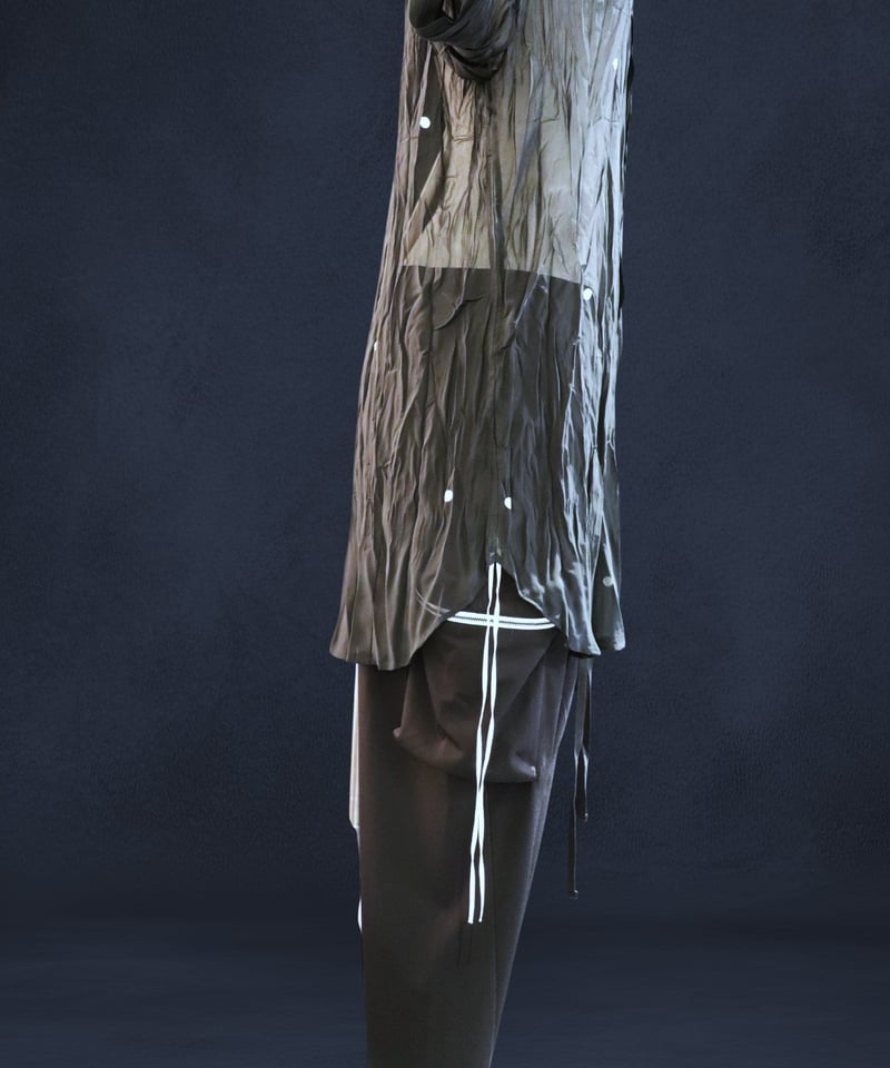 bajra バジュラ 2025AW 156UB05 シフォンランダムドットブラウス