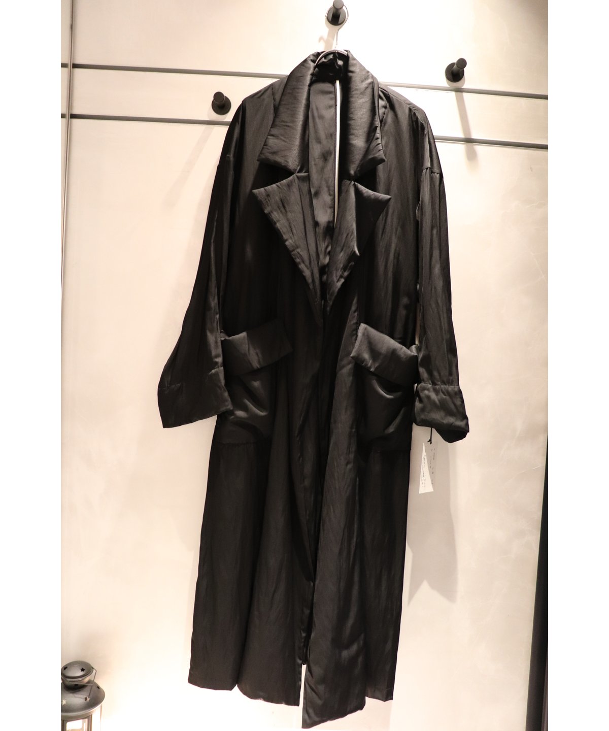 bajra バジュラ 2024SS 151FC02 デシン×チンツー加工ロングコート  