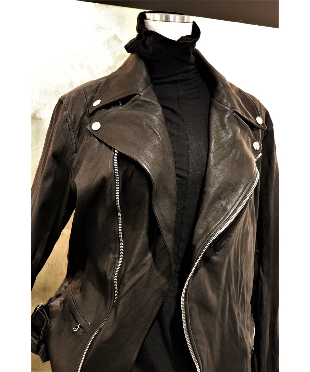 bajra バジュラ 2023SS 147BL01 レザーライダースジャケットMENS | イ