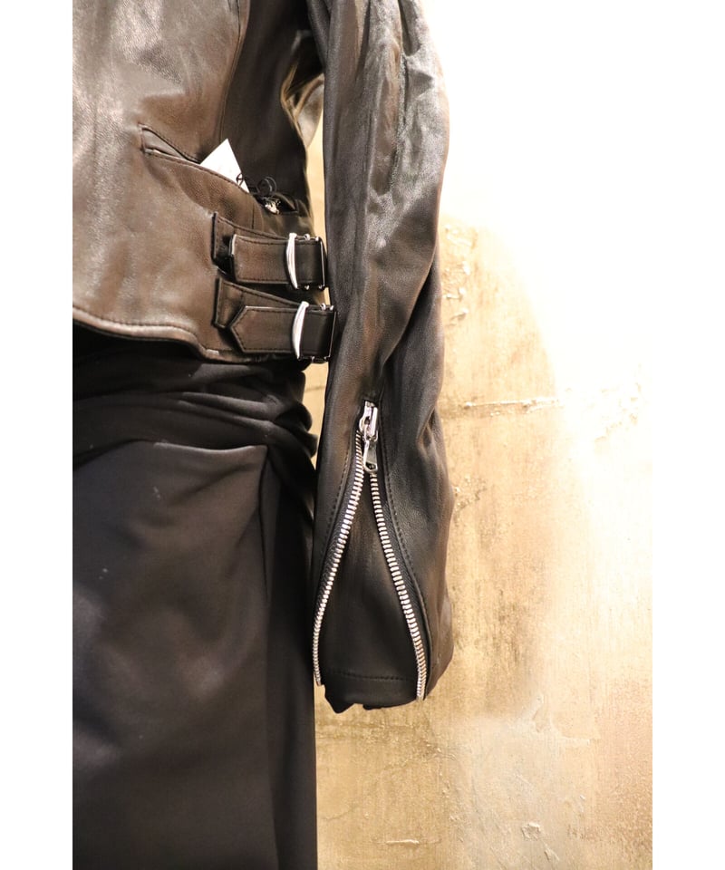bajra バジュラ 2023SS 147FL01 レザーライダースジャケット 