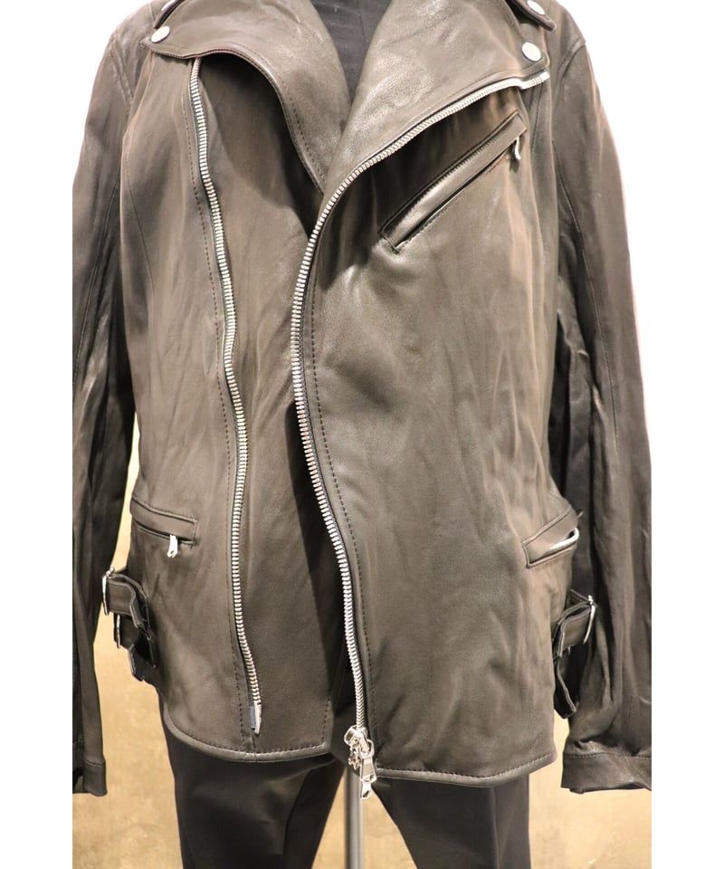 bajra バジュラ 2023SS 147BL01 レザーライダースジャケットMENS | イ