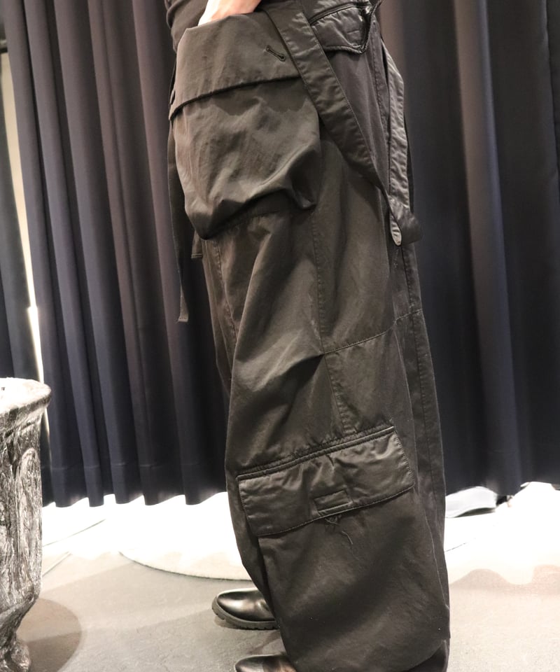 バジュラbajra/used/サルエルパンツ/048 bajra バジュラ ナイロンハイテンションソフトサルエルパンツ