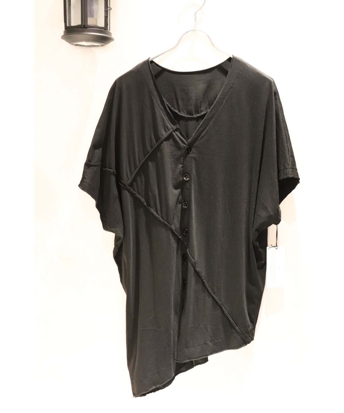 bajra バジュラ 2024SS 152FK12 シフォン天竺Vネックカットソー