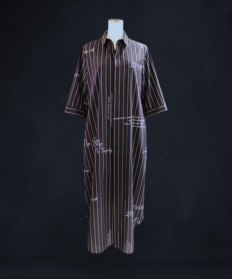 bajra バジュラ 2025AW 157FB01 先染めストライププリントシャツ