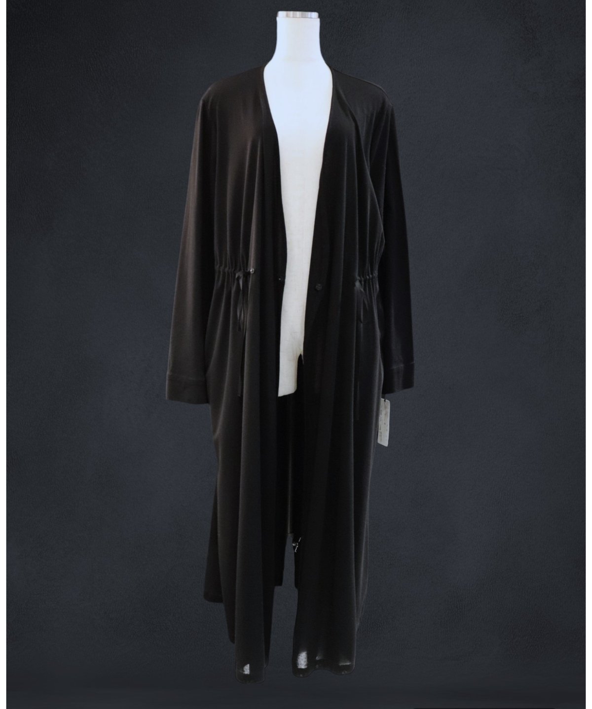 新品　bajra バジュラ　メンズ　ラミー混　ロングカーディガン　ゆったり　白系 bajra バジュラ 2024SS 151FK13 フライスシワ加工ロング