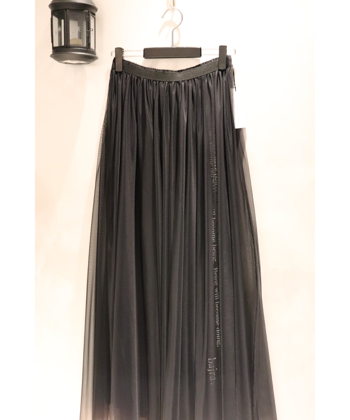 bajra バジュラ 2024SS 151FS04 割織デシン×チンツー加工 マキシ 