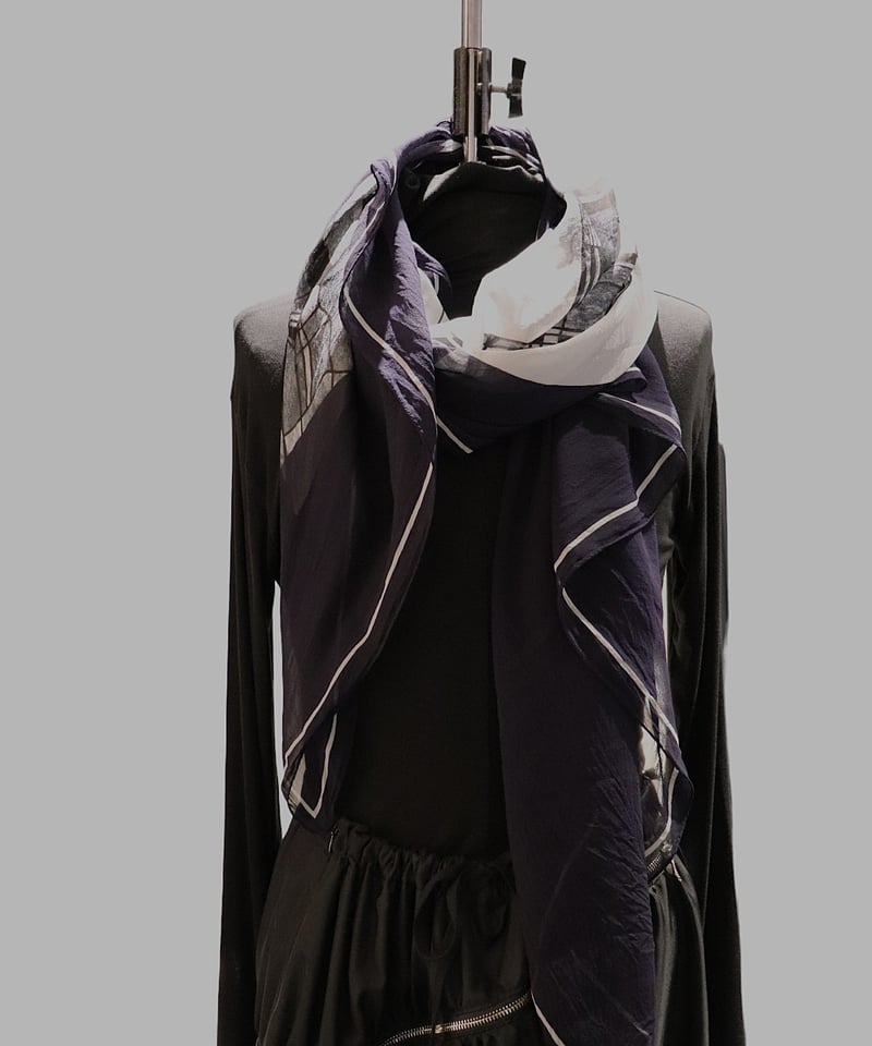 bajra バジュラ 2024AW 153UG03 シフォンシルクストール bajra バジュラ 2024AW 153UG03 シフォンシルクストール