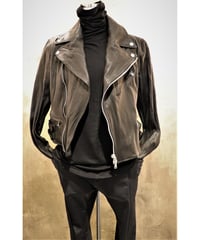 bajra バジュラ 2023SS 147BL01 レザーライダースジャケットMENS | イ