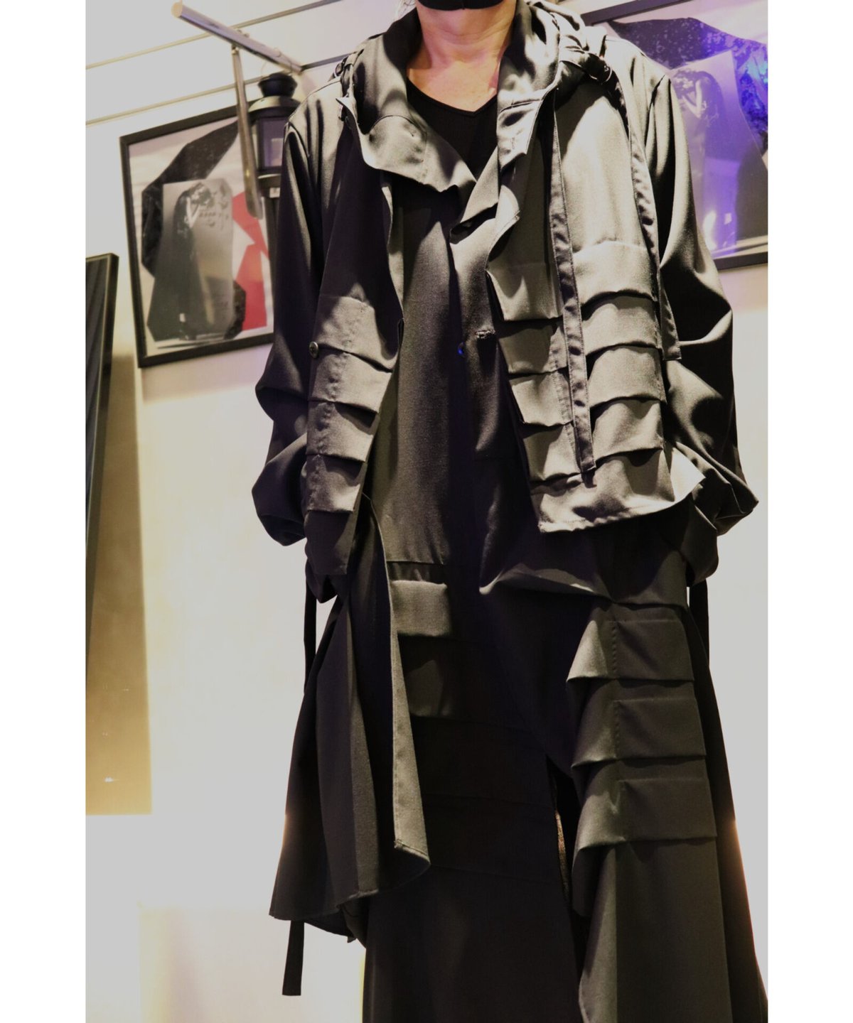 YASUYUKI ISHI ヤスユキイシイ 2023AW 273502 タックドレープフードロ