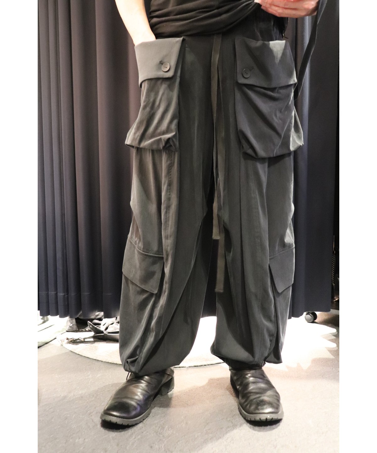 bajra バジュラ 2024SS 151UP05 キュプラナイロンサロペットパンツ 