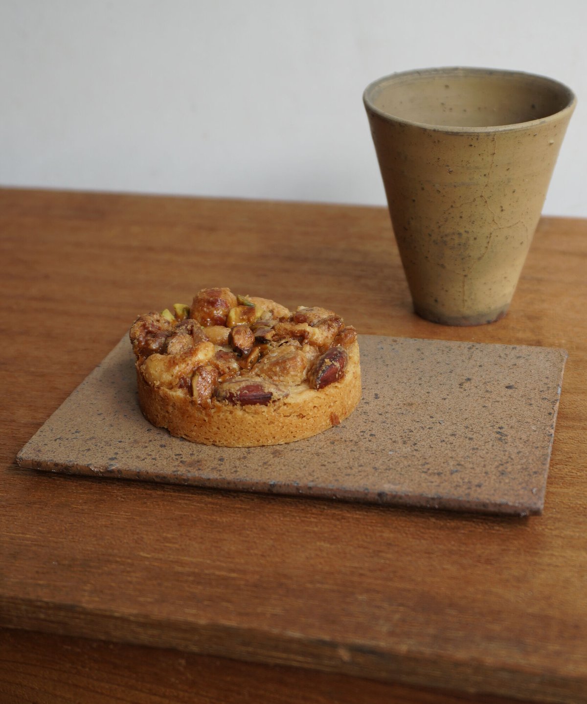 A5-4 南蛮焼〆 はがき皿／野口悦士 | 工芸 一草庵