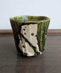 A1-B　織部湯呑／穂高隆児