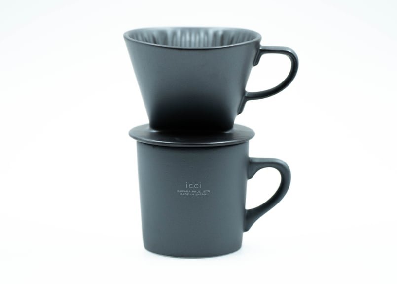 瓦のドリッパーセット<L>【 icci KAWARA PRODUCTS 】 | TSUMORI