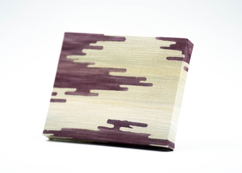 引き染めパネル | 七十二候 第五十九候「 朔風払葉（きたかぜこのはを