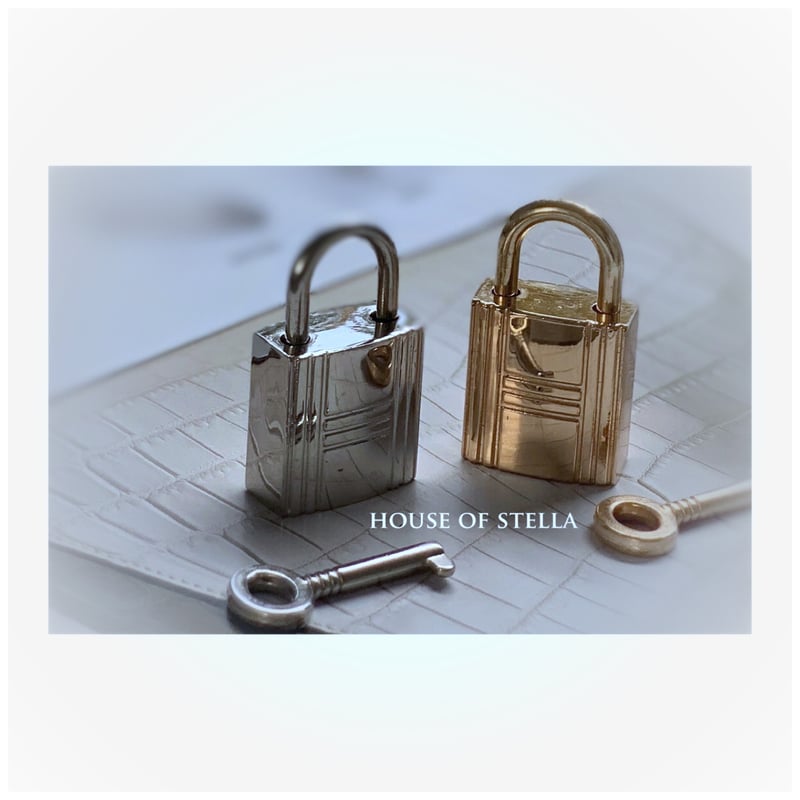 シルバーHカデナ(南京錠)チャーム ハンドメイド バッグ用金具 シルバーHカデナ(南京錠)チャーム ハンドメイド バッグ用金具
