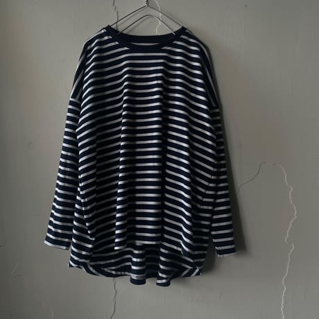 border Tシャツ(紺白)Ｍ
