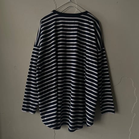 border Tシャツ(紺白)Ｍ