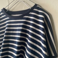 border Tシャツ(紺白)Ｍ