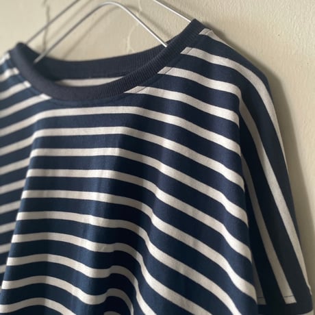 border Tシャツ(紺白)Ｍ