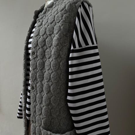 border Tシャツ(白黒)S