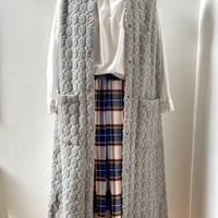 long ベストカーディガン