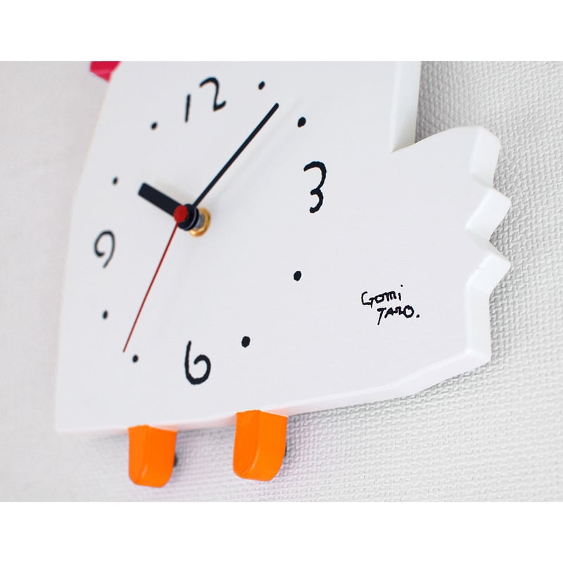 五味太郎　時計　クロック 絵本作家 五味太郎 オリジナル時計・クロック「にわとり」 | 五味太郎